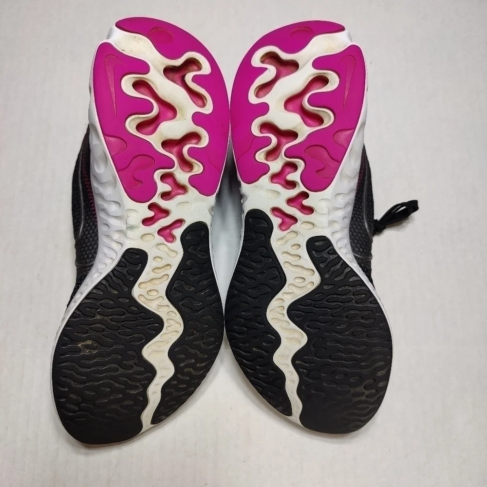 Nike Renew Run Black Purple Comfort Sneakers Running Shoes Women's Size 11